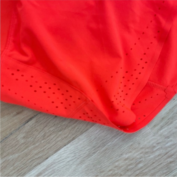 Red orange Athleta running shorts - Picture 2 of 6